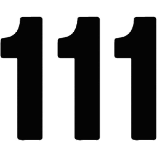 FACTORY EFFEX 024341 Factory Effex Pro Number 1 - Black - 7" 02-4341