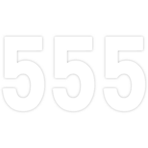 FACTORY EFFEX 024355 Factory Effex Pro Number 5 - White - 7" 02-4355