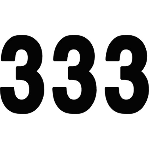 FACTORY EFFEX 024363 Factory Effex Pro Number 3 - Black - 8" 02-4363