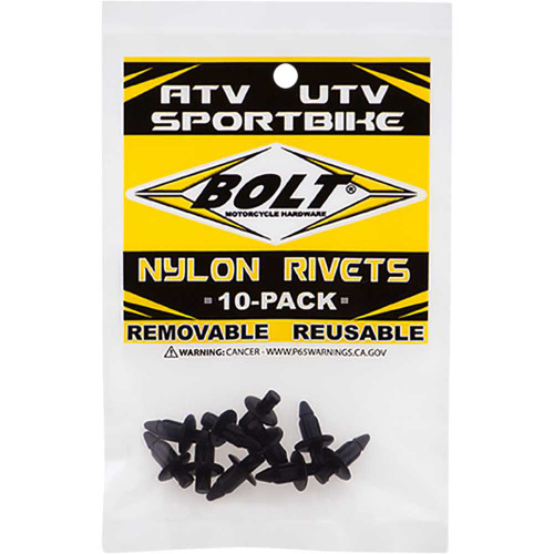 BOLT 20056SRIV Bolt Push Rivets - M6 - 10 Pack 2005-6Sriv