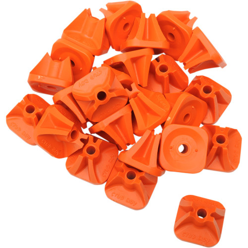 Stud Boy Single Backer Plates - Orange - 24 Pack 2513-P1-Org