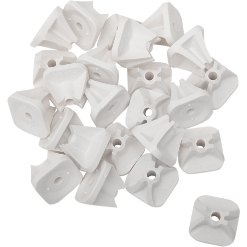 Stud Boy Single Backer Plates - White - 24 Pack 2513-P1-Wht