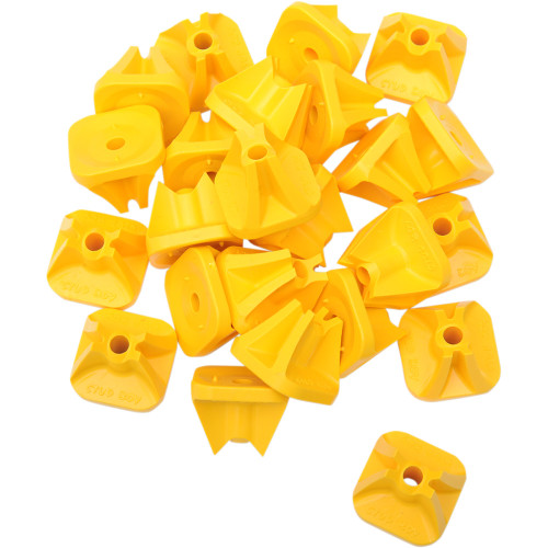 Stud Boy Single Backer Plates - Yellow - 96 Pack 2513-P3-Yel