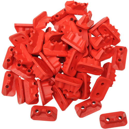 Stud Boy Double Backer Plates - Red - For Single Ply - 48 Pack 2522-P2-Red