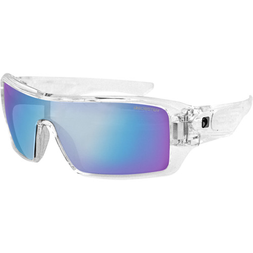 Bobster Paragon Sunglasses - Gloss Clear - Blue Mirror Epar002