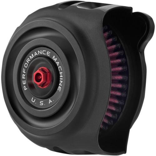 Performance Machine (Pm) Vintage Air Cleaner - Black Ops 0206-2130-Smb