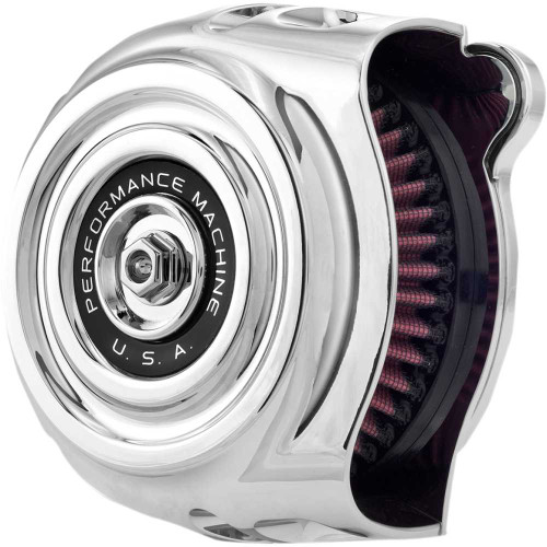 PERFORMANCE MACHINE (PM) 02062142CH Performance Machine (Pm) Vintage Air Cleaner - Chrome 0206-2142-Ch