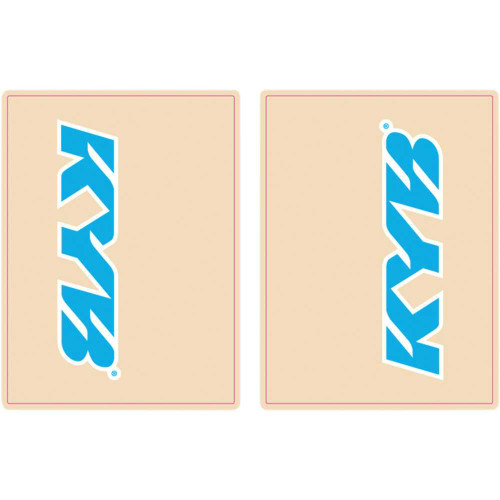 FLU DESIGNS INC. 01014 Flu Designs Inc. Upper Fork Decal - Kyb - Blue/White 01014