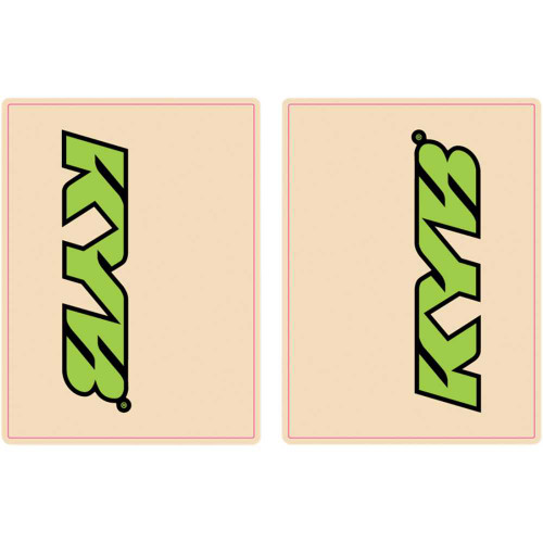FLU DESIGNS INC. 01017 Flu Designs Inc. Upper Fork Decal - Kyb - Green/Black 01017