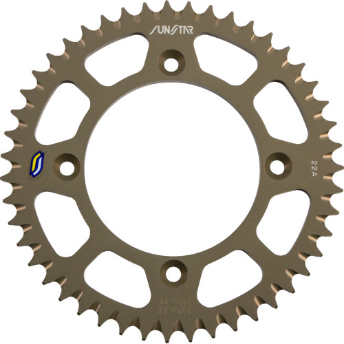 Rear Sprocket - 47 Tooth - Suzuki/Yamaha - Works/Gold 5-242947 Rear Sprocket - 47 Tooth - Suzuki/Yamaha - Works/Gold 5-242947
