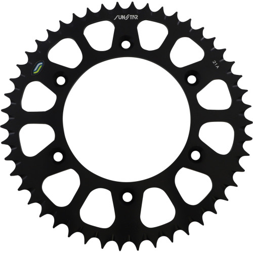 Sunstar Sprockets Rear Sprocket - 48 Tooth - Honda - Works/Black 5-355948Bk