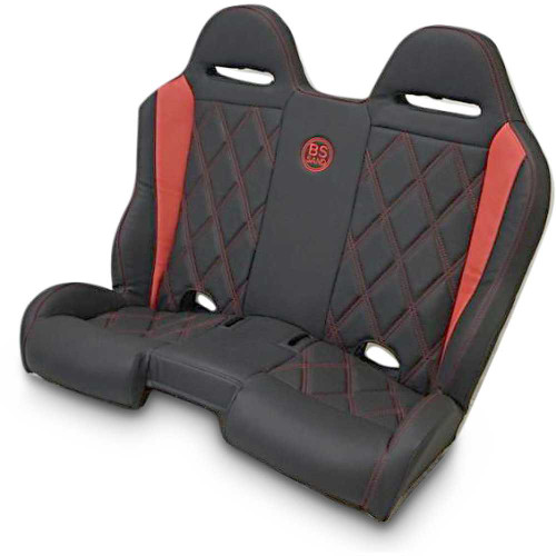 BS SAND PEBEDOBDC Performance Bench Seat - Deep Orange - Maverick X3 '16-'20 Pebedobdc