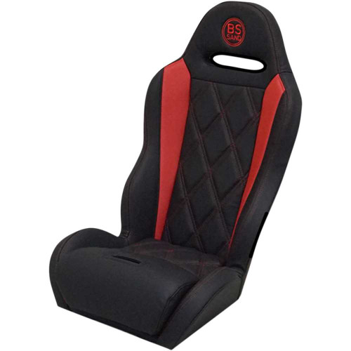 BS SAND PEBURDBDC1 Bs Sand Performance Seat - Big Diamond - Black/Red - Arctic Cat/Can-Am/Yamaha '13-'20 Peburdbdc1