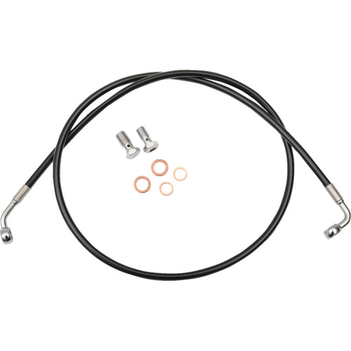 La Choppers Brake Line - 18" - 20" Ape Hanger Handlebars - Black La-8100B19B