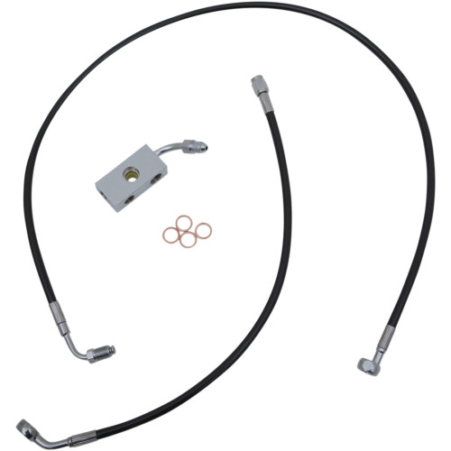 La Choppers Brake Line - 12" - 14" Ape Hanger Handlebars - Black La-8152B13B La Choppers Brake Line - 12" - 14" Ape Hanger Handlebars - Black La-8152B13B