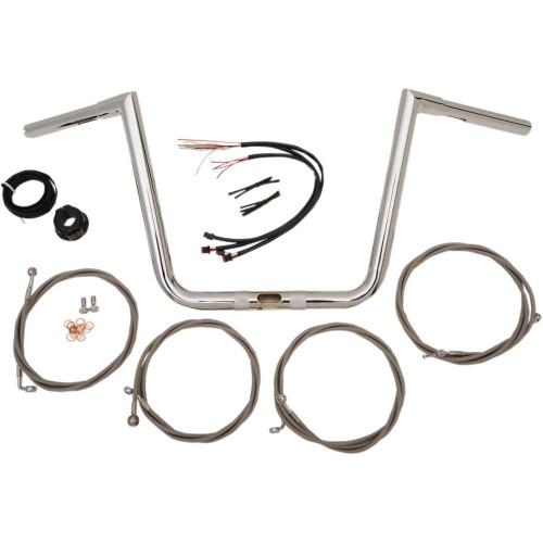 LA CHOPPERS LA7312KT163 La Choppers Handlebar And Cable Kit - 13" - Chrome La-7312Kt1-63