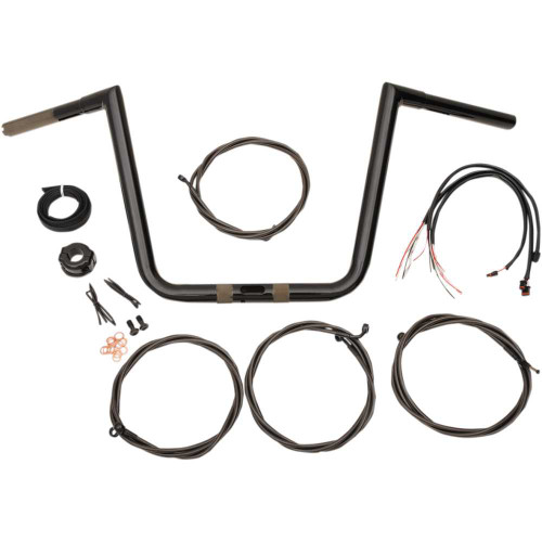 LA CHOPPERS LA7312KT163B La Choppers Handlebar And Cable Kit - 13" - Black La-7312Kt1-63B