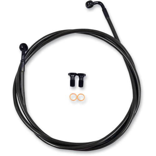 La Choppers Brake Lines - 15" - 17" Ape Hanger Handlebars - Midnight La-8153B16M