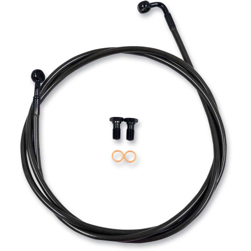 LA CHOPPERS LA8153B16M La Choppers Brake Lines - 15" - 17" Ape Hanger Handlebars - Midnight La-8153B16M