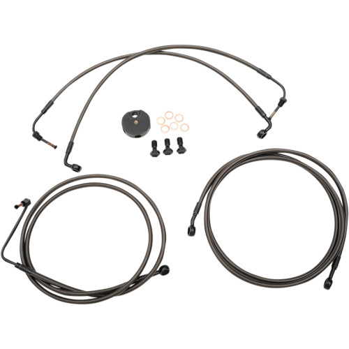 La Choppers Brake Lines - 12" - 14" Ape Hanger Handlebars - Midnight La-8051B13M La Choppers Brake Lines - 12" - 14" Ape Hanger Handlebars - Midnight La-8051B13M