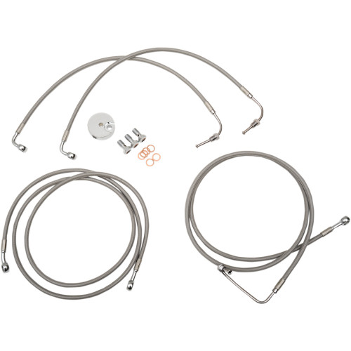 La Choppers Brake Lines - Mini Ape Hanger Handlebars - Stainless Steel La-8051B08