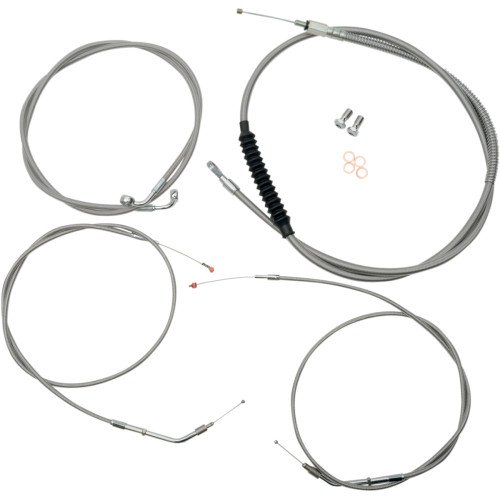 La Choppers Handlebar Cable/Brake Line Kit - 15" - 17" Ape Hanger Handlebars - Stainless Steel La-8300Kt-16 La Choppers Handlebar Cable/Brake Line Kit - 15" - 17" Ape Hanger Handlebars - Stainless Steel La-8300Kt-16