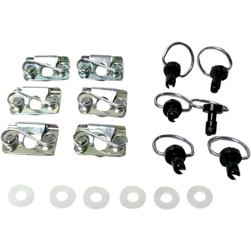 CYCLE PERFORMANCE PROD. CPP/9030BK Cycle Performance Prod. D-Ring Kit - Black Clips Cpp/9030Bk