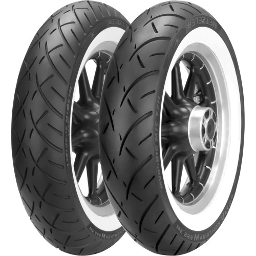 Metzeler Tire - Me 888 Marathon Ultra - Front - Mh90-21 - Wide Whitewall - 54H 2408500