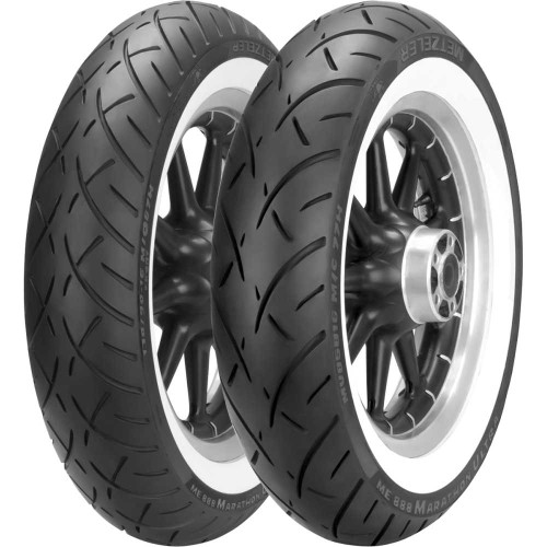 METZELER 2407500 Metzeler Tire - Me 888 Marathon Ultra - Front - Mt90B16 - Wide Whitewall - 72H 2407500
