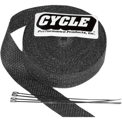 Cycle Performance Prod. Fiberglass Exhaust Wrap Kit - Black - 2" X 25' Cpp/9042