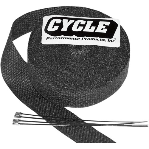 CYCLE PERFORMANCE PROD. CPP/9042 Cycle Performance Prod. Fiberglass Exhaust Wrap Kit - Black - 2" X 25' Cpp/9042