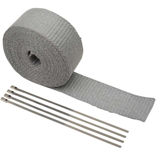 CYCLE PERFORMANCE PROD. CPP/9057 Cycle Performance Prod. Fiberglass Exhaust Wrap Kit - Silver - 1" X 50' Cpp/9057