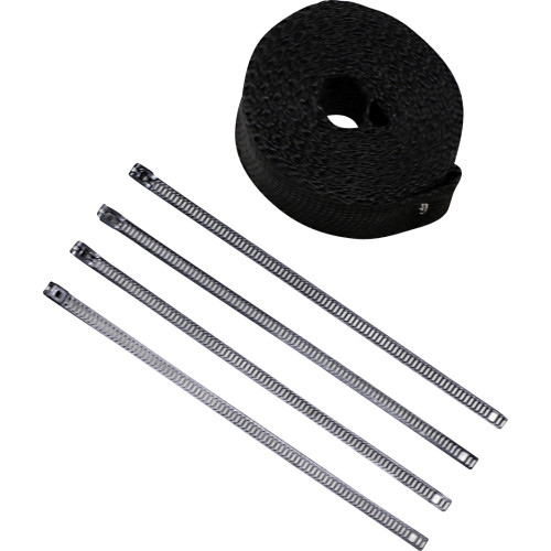 Cycle Performance Prod. Lava Rock Exhaust Wrap Kit - Metallic Black - 2" X 25' Cpp/9242