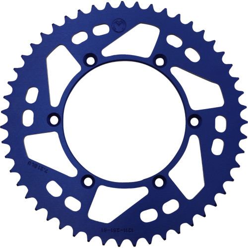 Moose Racing Rear Sprocket - 51 Tooth - Blue - Yamaha 1211-251-51-12