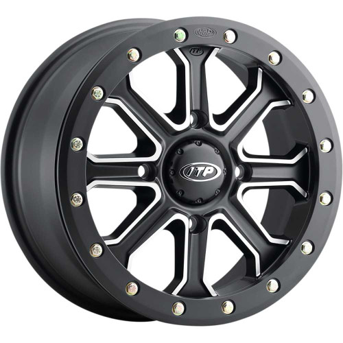 ITP 1522528727B Itp Wheel - Inertia - Front - Black - 15X7 - 4/137 - 6+1 (+50 Mm) 1522528727B