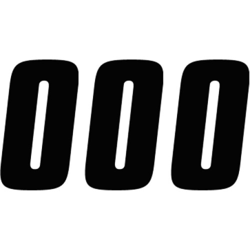 FACTORY EFFEX 0890080 Factory Effex Fx Factory Number 0 - Black - 7" 08-90080