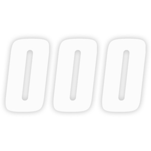 FACTORY EFFEX 0890090 Factory Effex Fx Factory Number 0 - White - 7" 08-90090