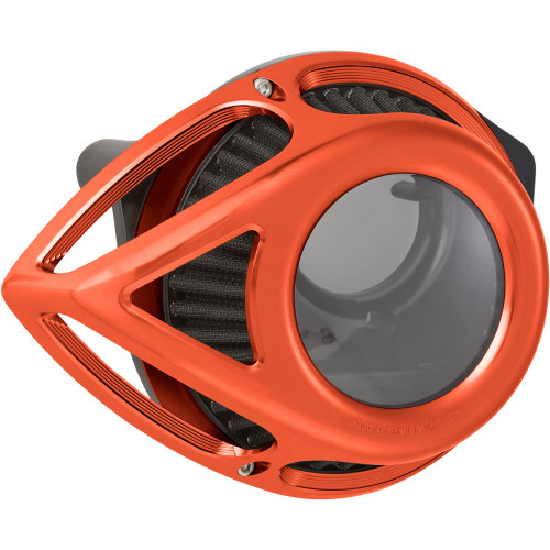 Arlen Ness Clear Tear Air Cleaner Kit - Orange 600-001
