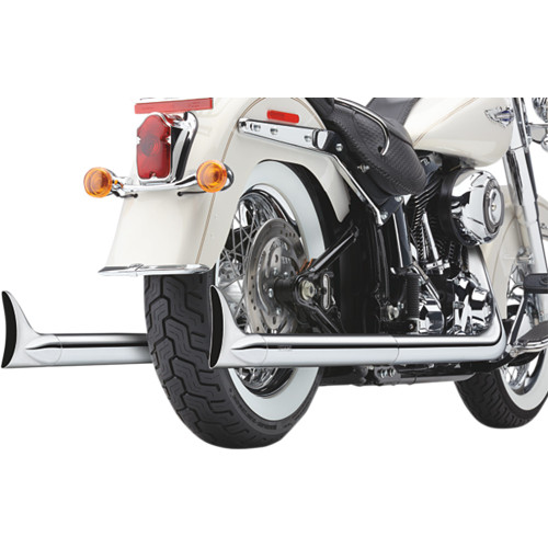 Cobra True Dual Exhaust - Fishtail - '97-'06 Softail 6987