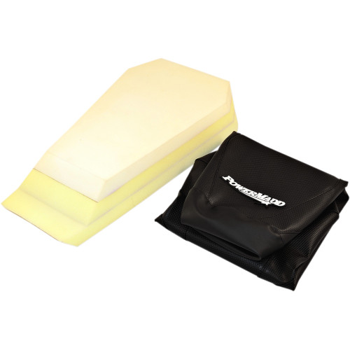 Powermadd High Rise Seat Cover Kit - 3" - Gripper - Black 52010