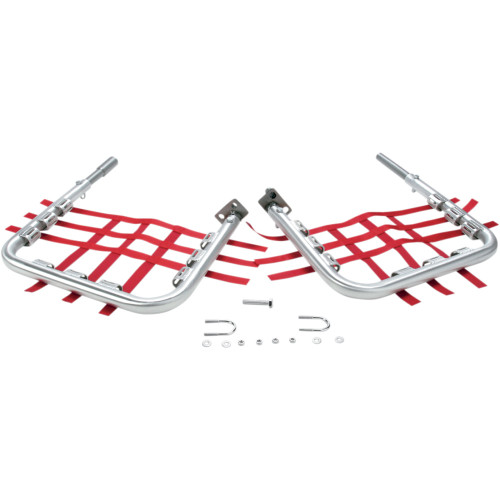 Dg Performance Nerf Bars - Trx250X - Natural/Red 60-2110