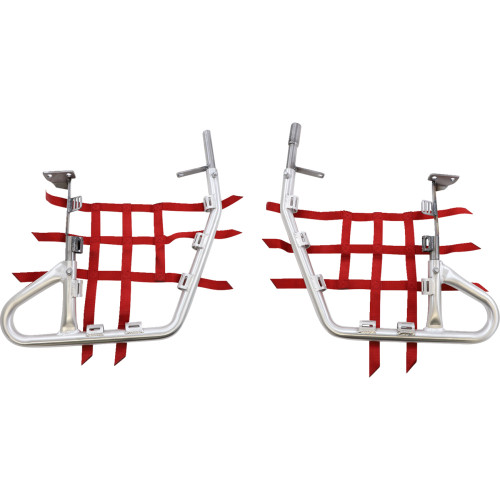 Dg Performance Nerf Bars - Trx450R - Natural/Red 60-2455