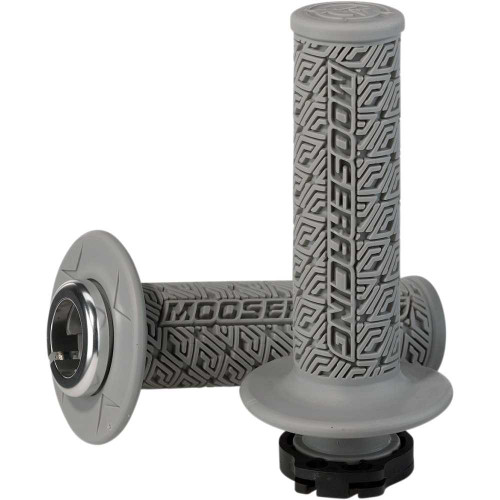 MOOSE RACING B36MRGS Moose Racing Grips - Lock-On - Gray/Silver B36Mrg-S