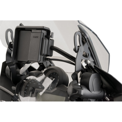Puig Hi-Tech Parts Support Bracket - Black - R1200Gs 7566N Puig Hi-Tech Parts Support Bracket - Black - R1200Gs 7566N