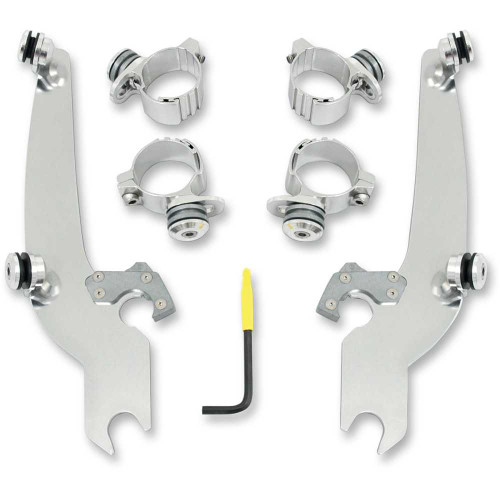 MEMPHIS SHADES MEK1992 Memphis Shades Trigger Lock Sportshield Mounting Kit - Bolt - Polished Mek1992