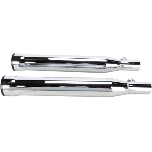 COBRA 6054 Cobra 3" Rpt Mufflers For '00-'06 Softail - Chrome 6054