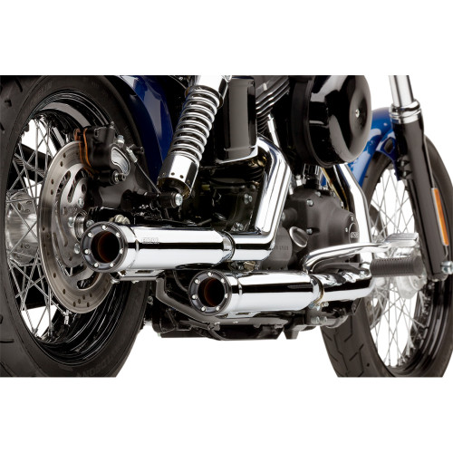 Cobra 3" Rpt Mufflers For '95-'17 Fxd - Chrome 6055