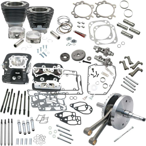S&S CYCLE 9000568 S&S Cycle 124" Hot Set Up Engine Performance Kit - Black 900-0568