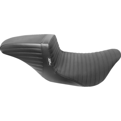 Le Pera Kickflip Daddy Long Legs Seat - Pleated W/Gripp Tape - Black - Fl '08-'23 Lk-597Dlptgp