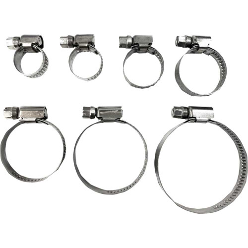 PARTS UNLIMITED 2402-0266 Parts Unlimited Embossed Hose Clamp - 8-12 Mm